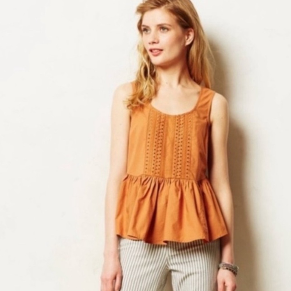 Anthropologie Peplum Blouse